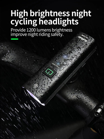 TOPRIDER 1200LM T6 LED Rechargeable Bicycle Light