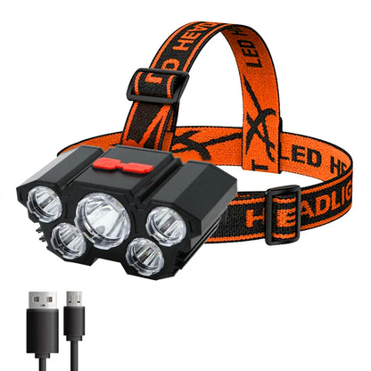 5 LED Rechargeable Flashlight – Ultra-Bright, Waterproof, and Durable